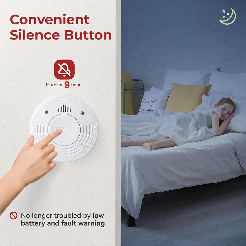 10-Year Smoke Detector – Long-Life Household Fire Alarm-1-Pack / CHINA