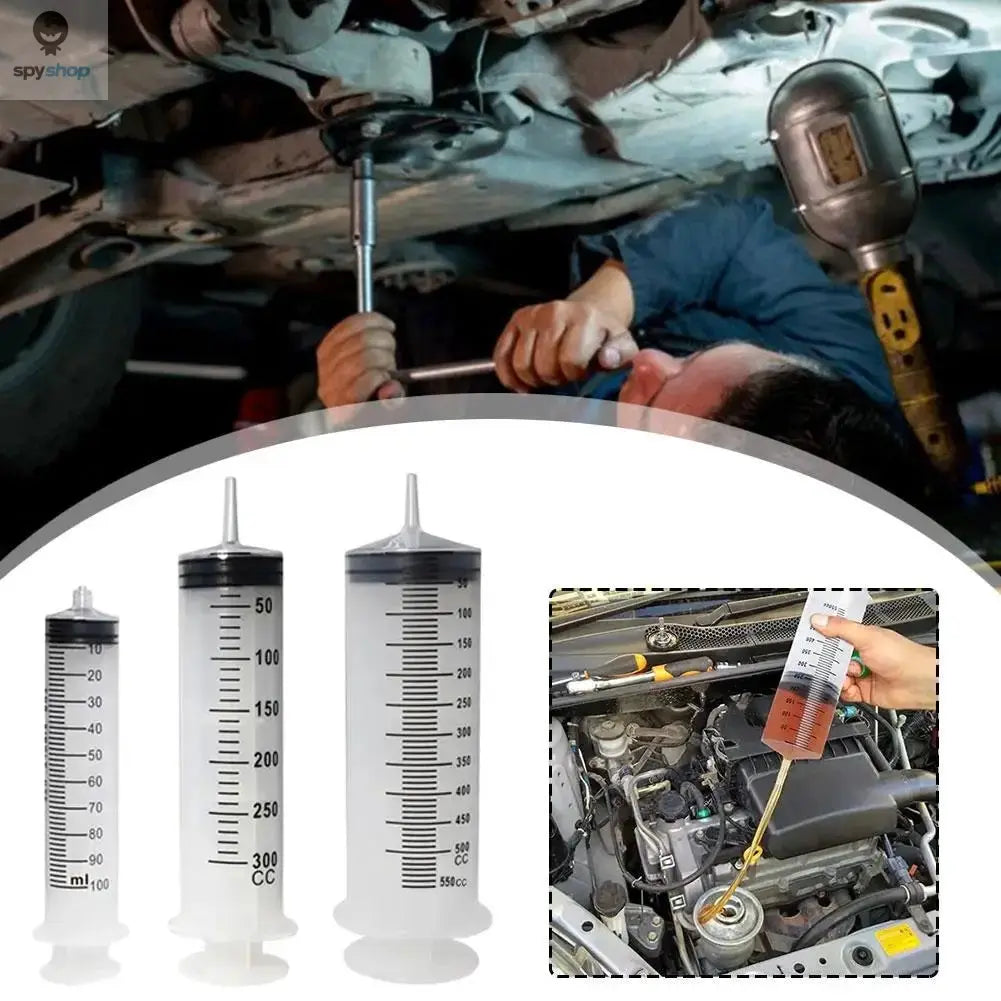 100/300/550ml Large Capacity Syringes Oil Pump With 1m Hose Pet Feeding Measuring Pump Hydroponics Nutrient Big Syringe 