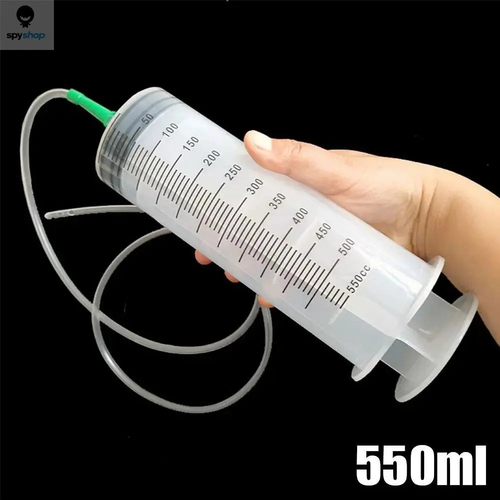 100/300/550ml Large Capacity Syringes Oil Pump With 1m Hose Pet Feeding Measuring Pump Hydroponics Nutrient Big Syringe 