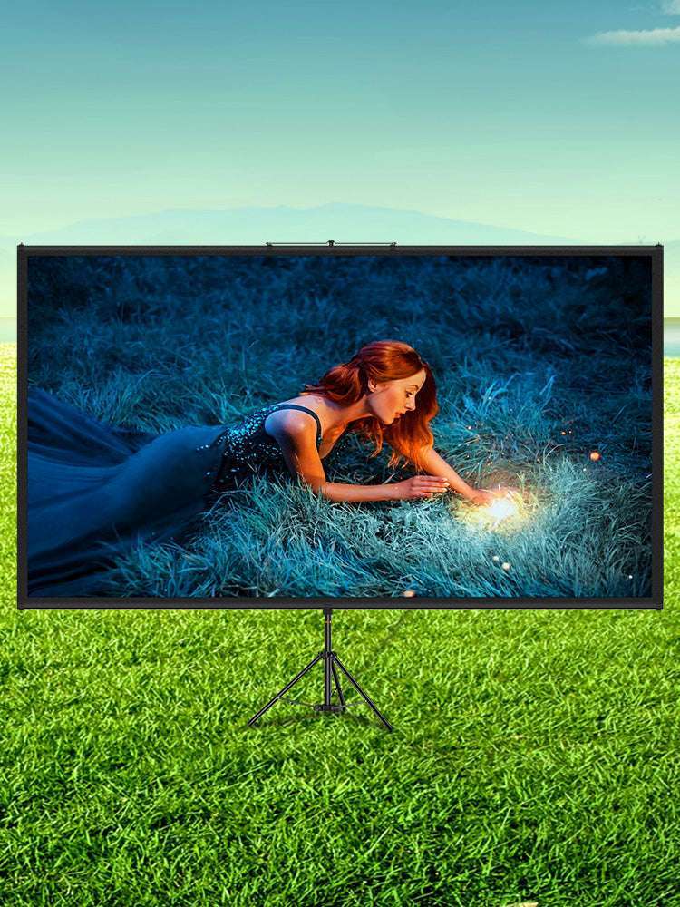 100" 4K HD Tripod Projector Screen with Stand, Indoor Outdoor-100 inch / CZECH REPUBLIC