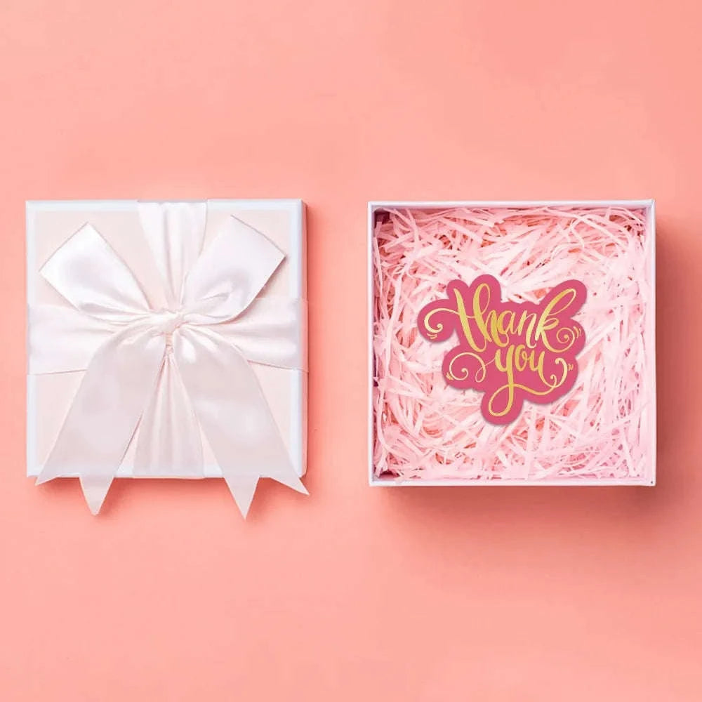 100 Pcs Unique Pink Thank You Cards for Small Business-100 Pcs