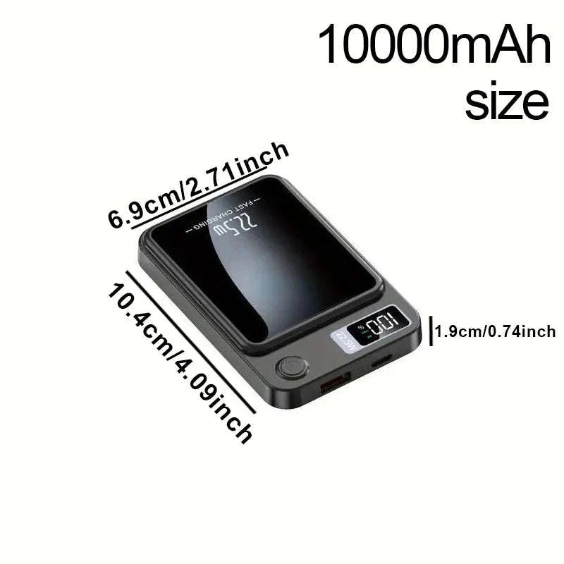 10000mAh Magnetic Wireless Power Bank 22.5W Fast Charging-green / 5000mAh / United States