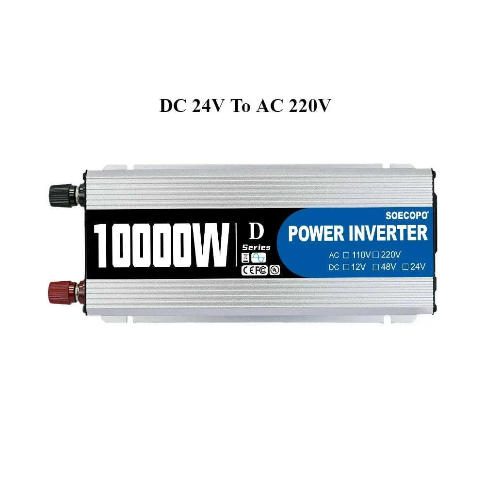 10000W DC to AC Power Inverter 12V 24V 48V to 220V with USB Port and Protection Features-12V TO 110V / China Mainland