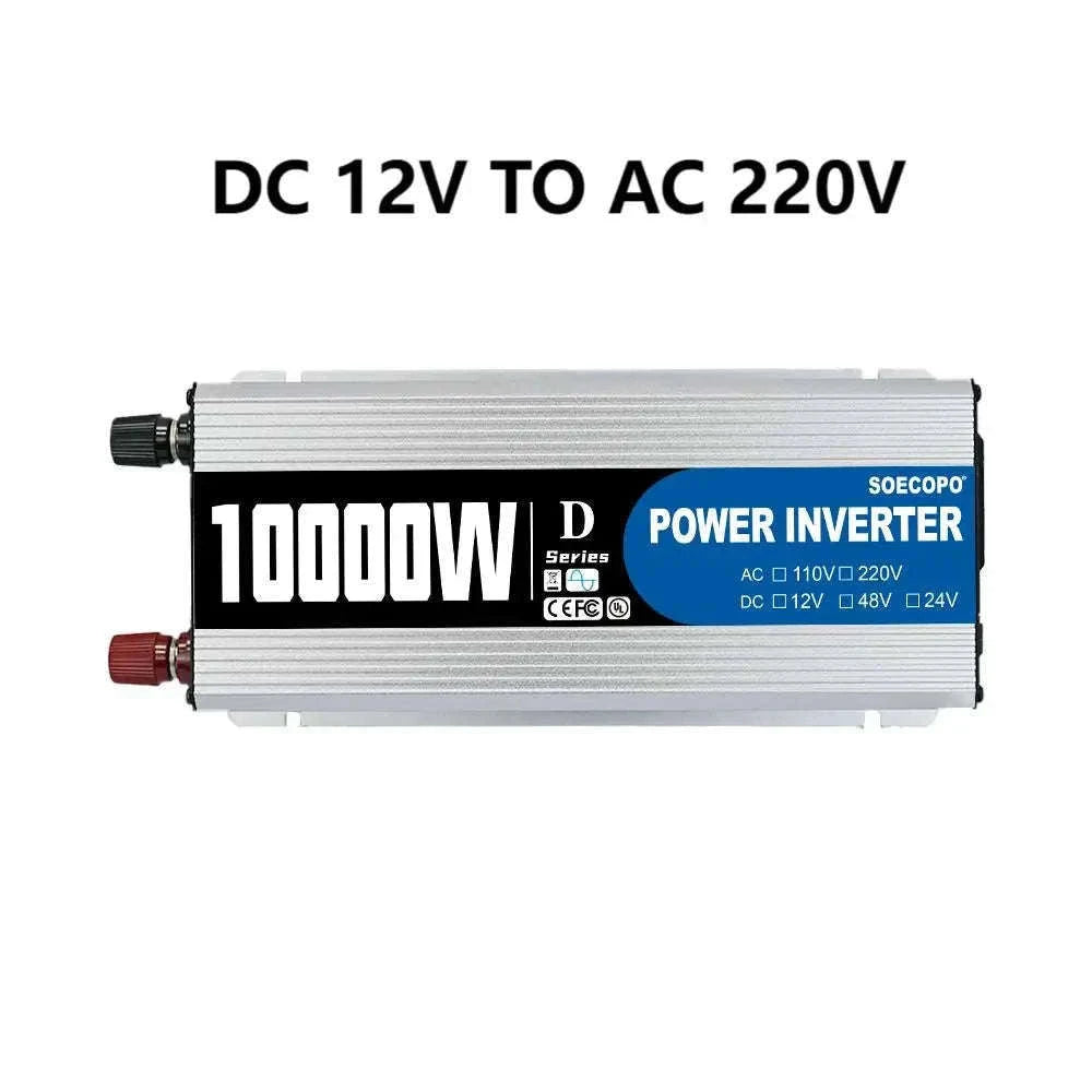10000W DC to AC Power Inverter 12V 24V 48V to 220V with USB Port and Protection Features-12V TO 110V / China Mainland