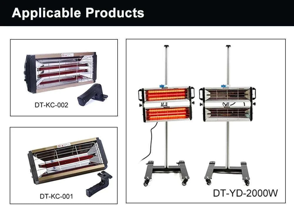 1000W Infrared Halogen Heating Lamp for Paint Drying & Curing-Red 330mm / 220V / China Mainland