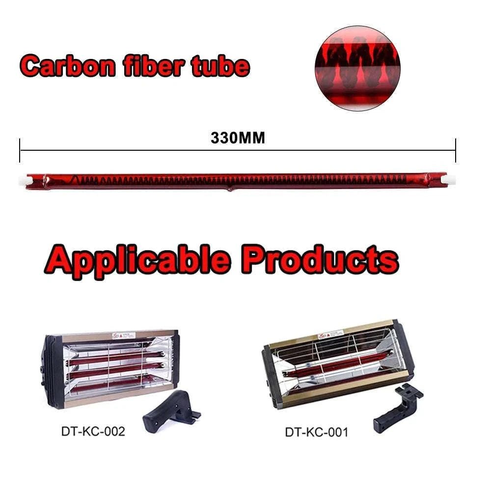 1000W Infrared Halogen Heating Lamp for Paint Drying & Curing-Red 330mm / 220V / China Mainland