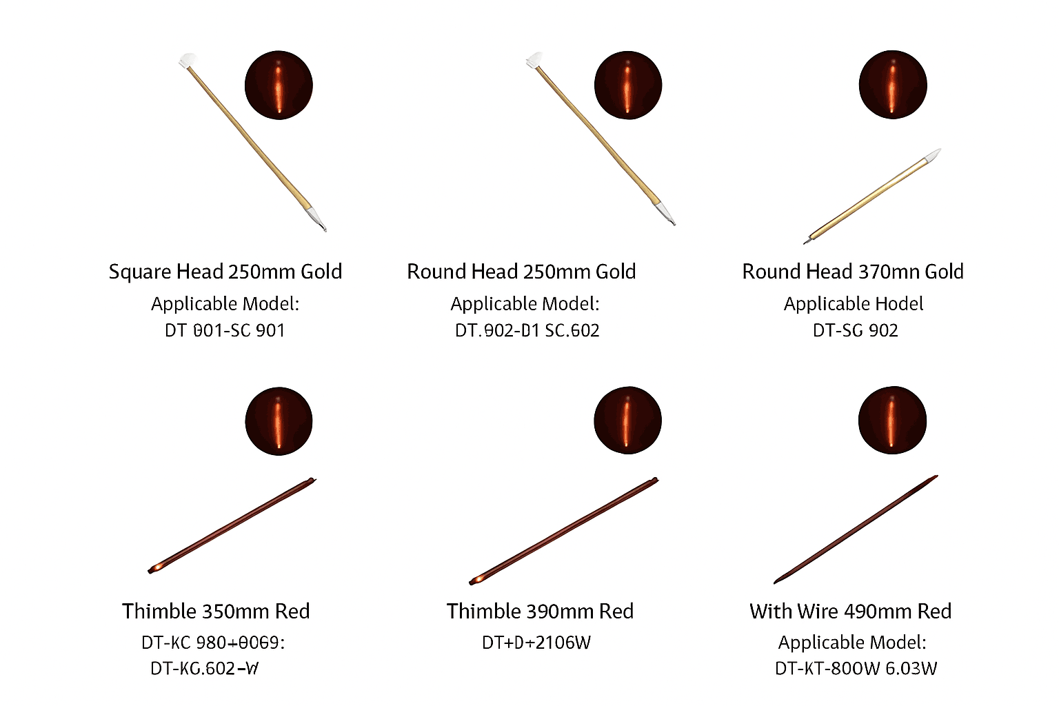 1000W Infrared Halogen Heating Lamp for Paint Drying & Curing-Red 330mm / 220V / China Mainland