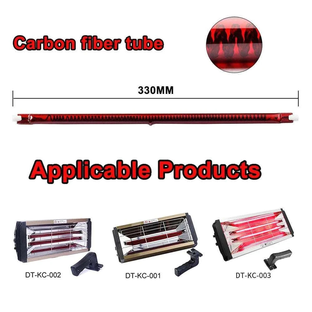 1000W Infrared Halogen Heating Lamp for Paint Drying & Curing-Red 330mm / 220V / China Mainland