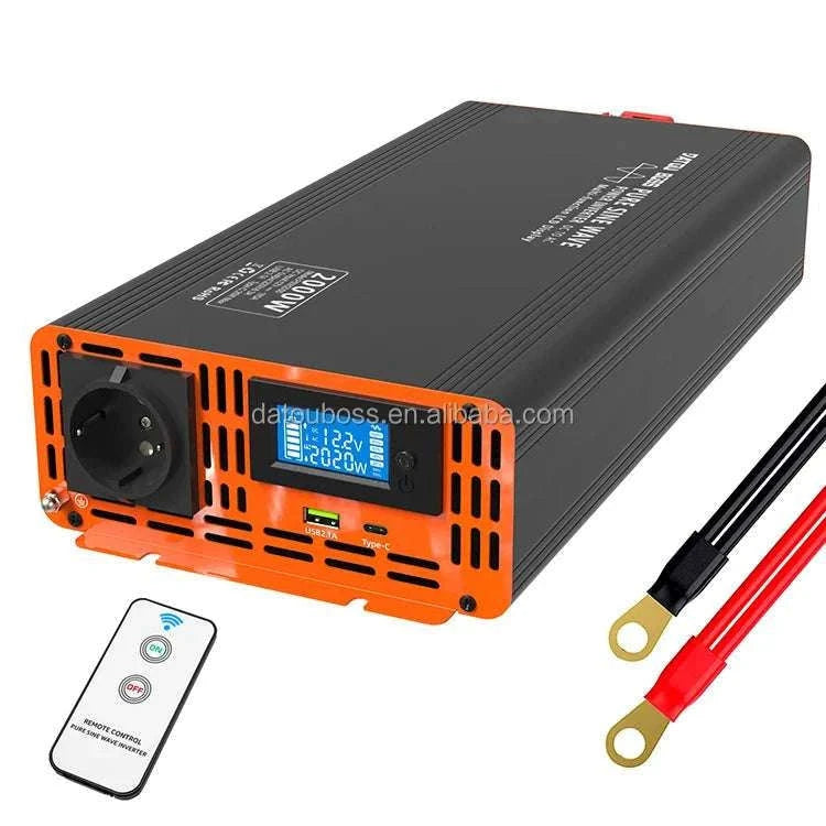 1000W Pure Sine Wave Power Inverter 12V/24V/48V to 120V/220V-PSW 24V 2000W