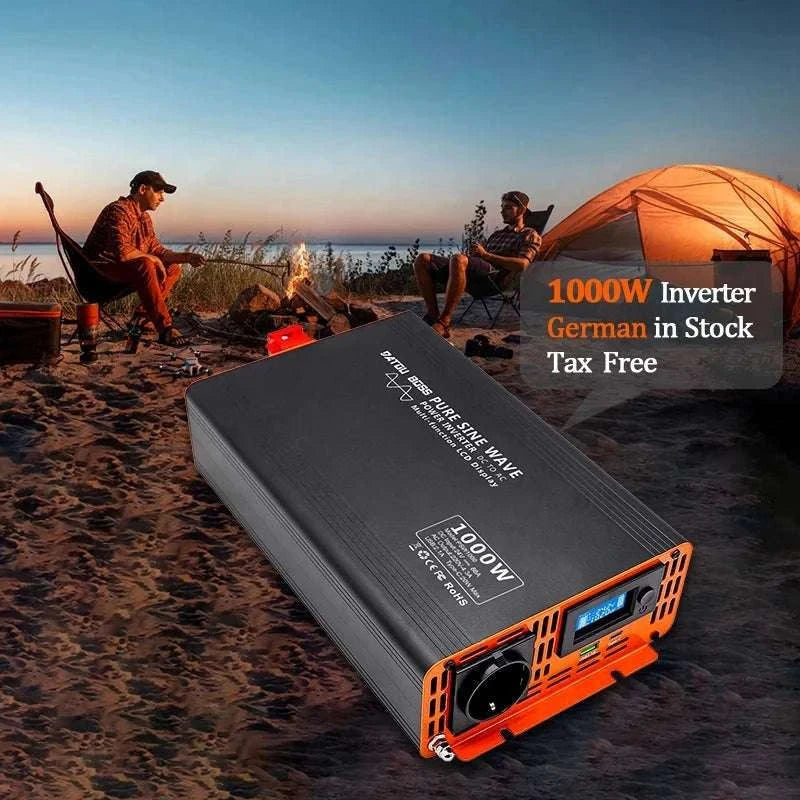 1000W Pure Sine Wave Power Inverter 12V/24V/48V to 120V/220V-PSW 24V 2000W