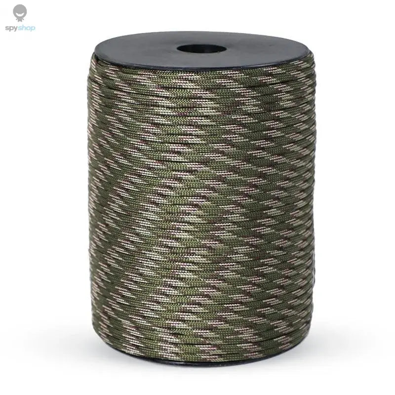 100M 550 Military Standard 9-Core Paracord Rope 4mm Outdoor Parachute Cord Survival Umbrella Tent Lanyard Strap Spy-shop.com