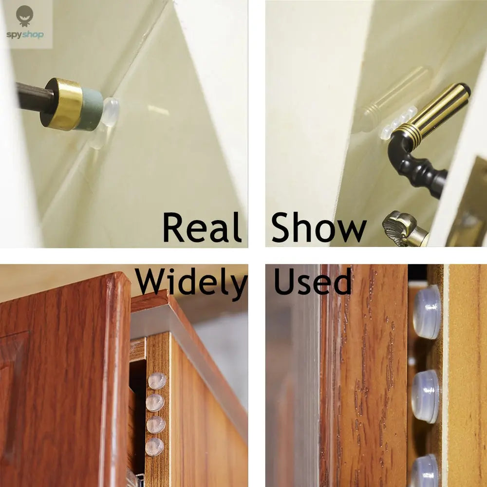 100Pcs Self Adhesive Door Stopper Rubber Damper Buffer Cabinet Bumpers Silicone Furniture Pads Cushion Protective Pads Spy-shop.com