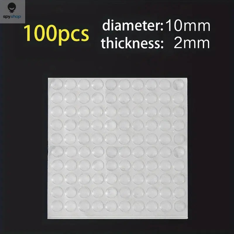 100Pcs Soft Silicone Rubber Anti Slip Bumpers Feet Pads Damper Buffer Cabinet Bumpers Silicone Furniture Pads Drawer Door Pad Spy-shop.com