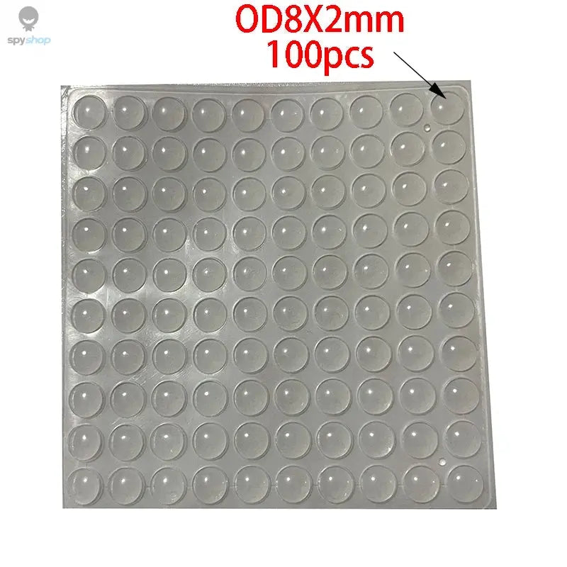 100Pcs Soft Silicone Rubber Anti Slip Bumpers Feet Pads Damper Buffer Cabinet Bumpers Silicone Furniture Pads Drawer Door Pad Spy-shop.com