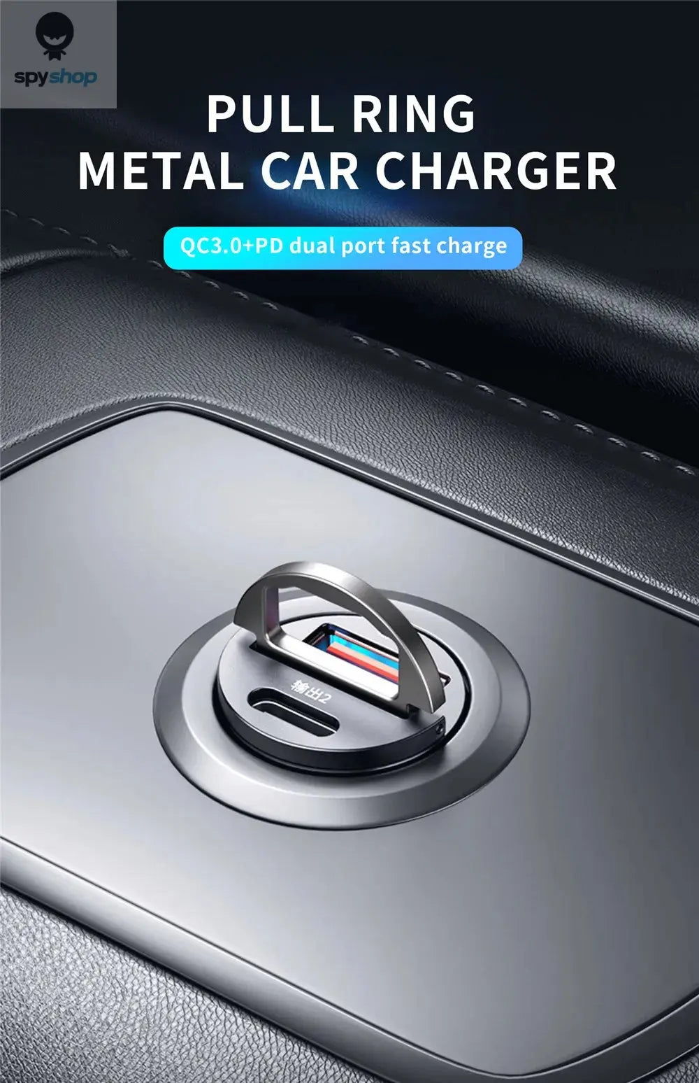 100W/200W QC3.0 PD Mini Car Charger 12-24V Lighter Fast Charging Car USB Type C Charger for Xiaomi Samsung Huawei iPhone Power Spy-shop.com