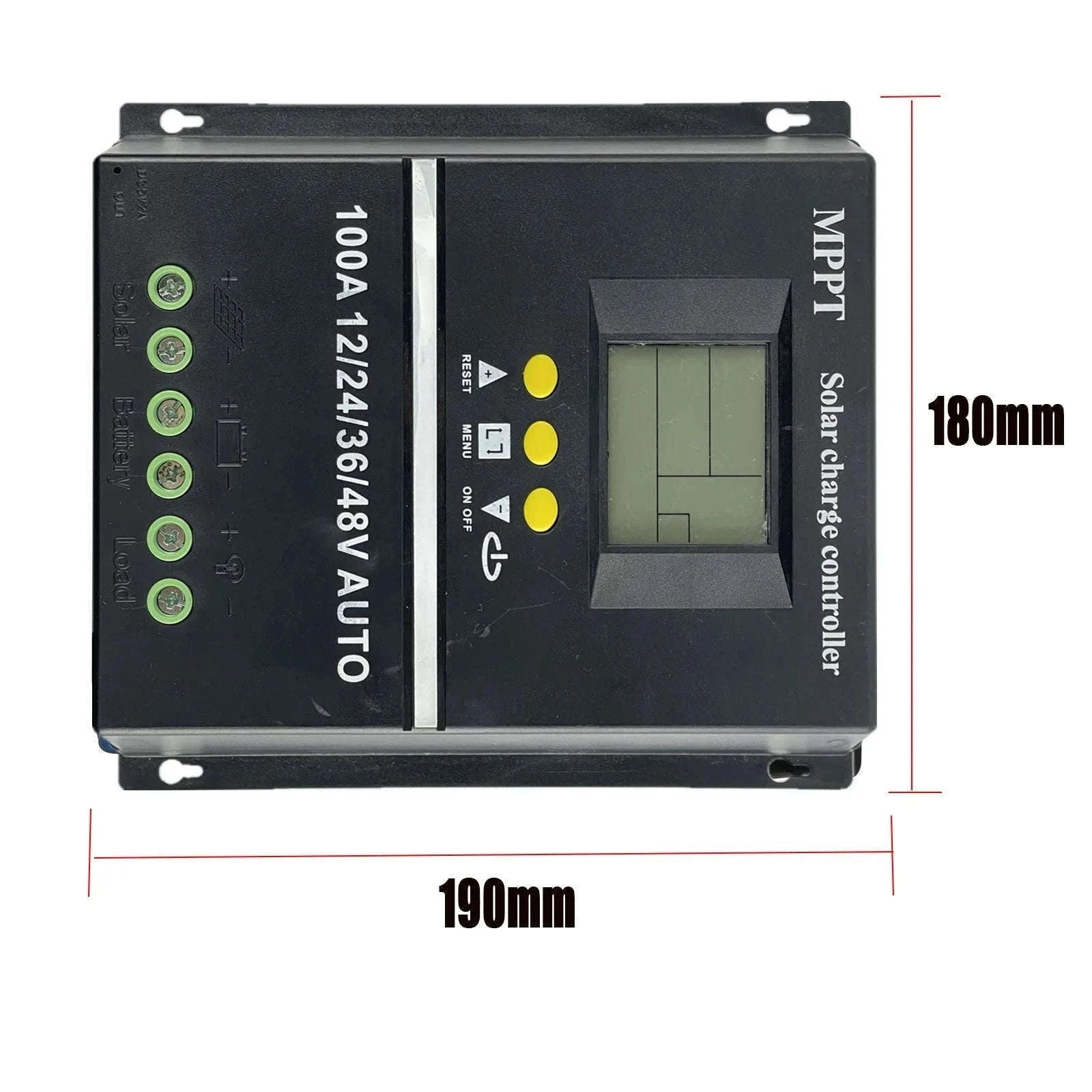 100A MPPT Solar Charge Controller with Dual USB-100A