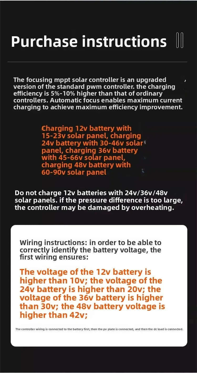 100A MPPT Solar Charge Controller with Dual USB-100A