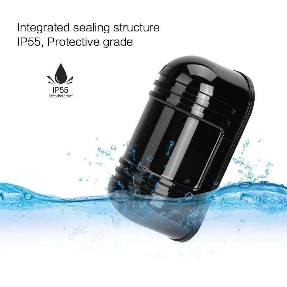 100m Invisible Infrared Beam Sensor Waterproof Outdoor IR Alarm-Default Title