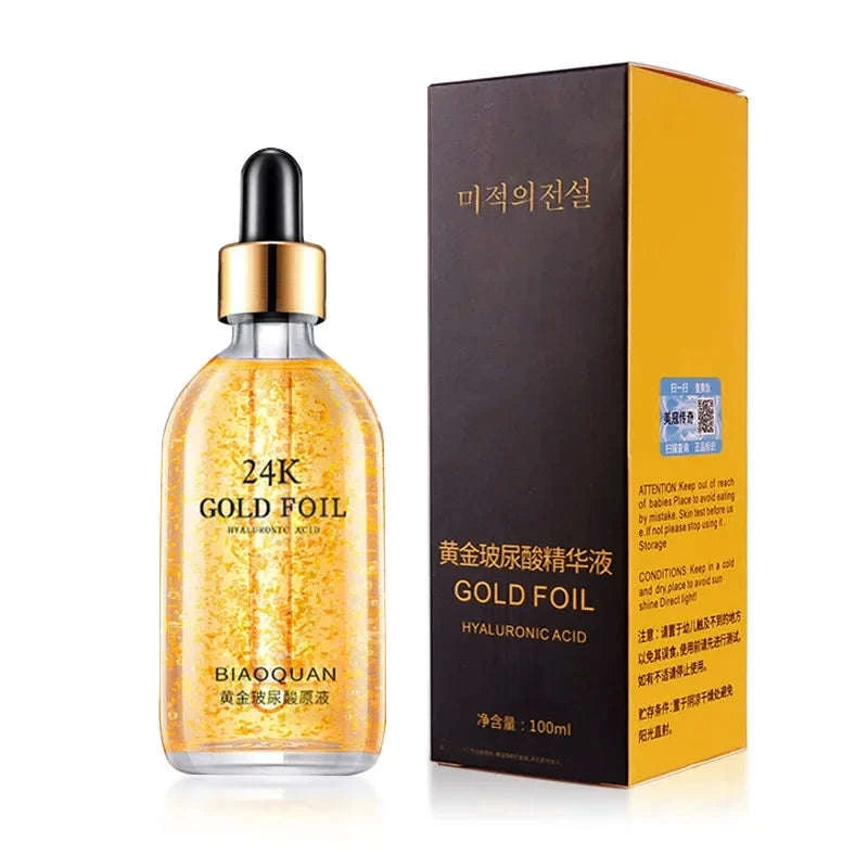 100ml 24K Gold Face Serum with Hyaluronic Acid & Niacinamide-Gold Ginseng