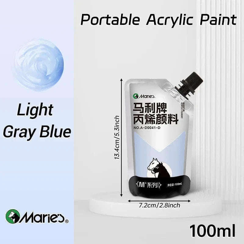 100ml Acrylic Paint Set for Vibrant Creative Projects-Black
