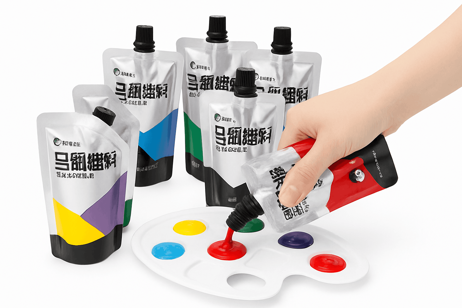 100ml Acrylic Paint Set for Vibrant Creative Projects-Black