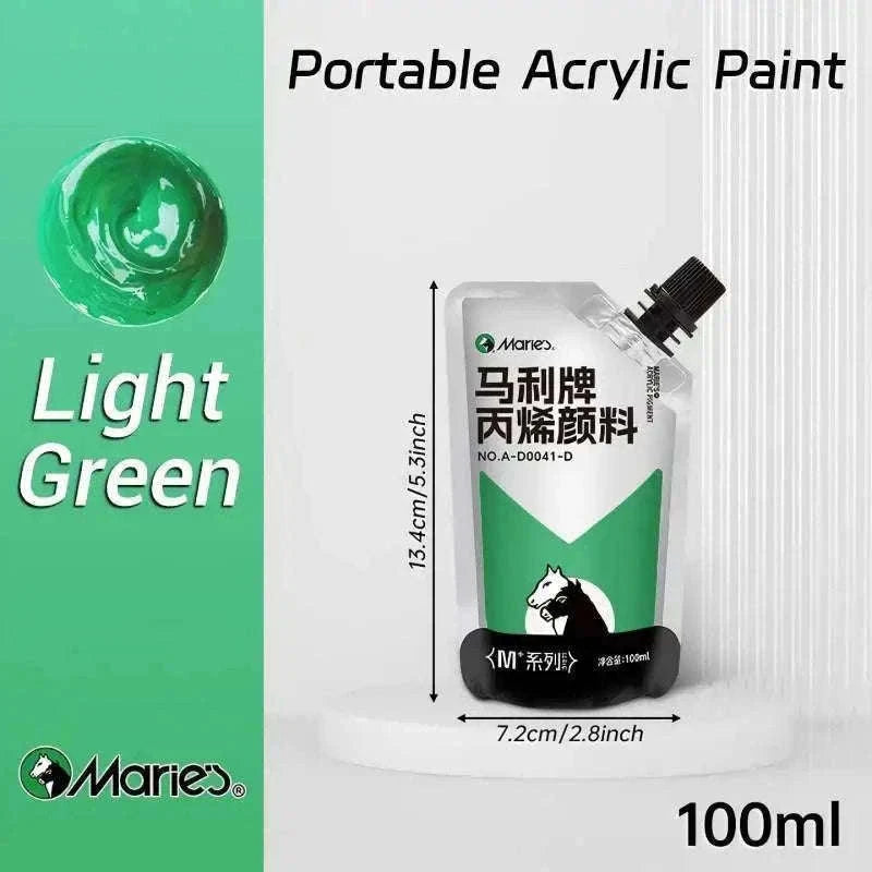 100ml Acrylic Paint Set for Vibrant Creative Projects-Black