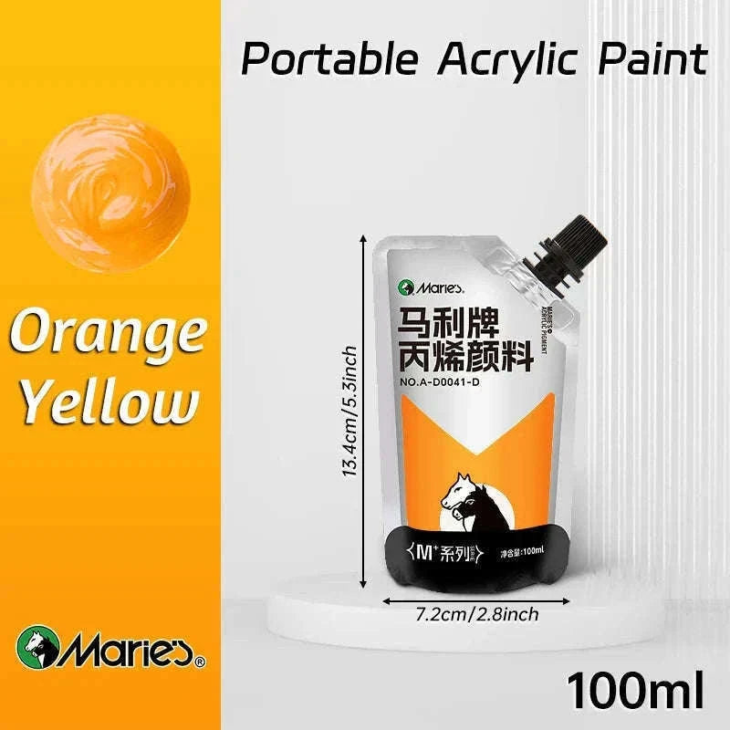 100ml Acrylic Paint Set for Vibrant Creative Projects-Black