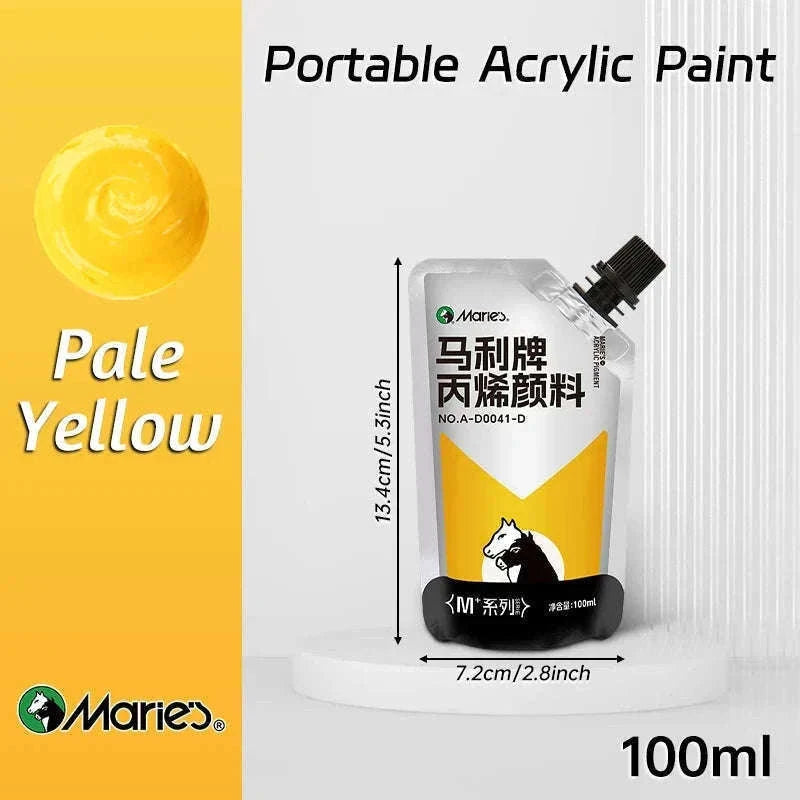 100ml Acrylic Paint Set for Vibrant Creative Projects-Black
