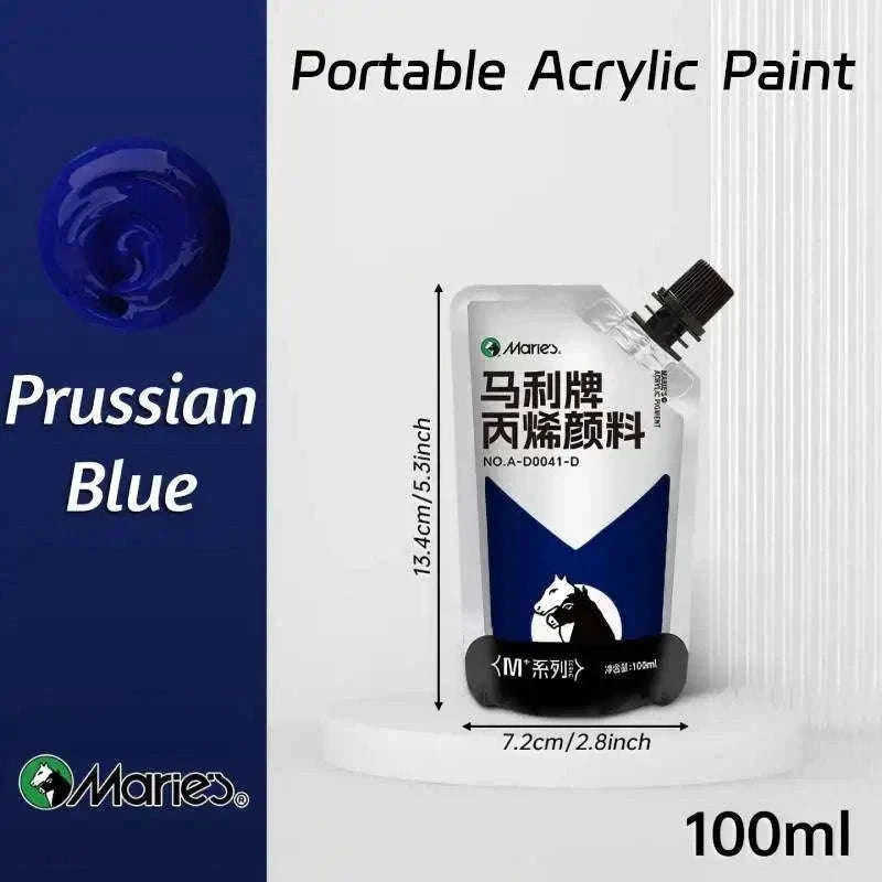 100ml Acrylic Paint Set for Vibrant Creative Projects-Black