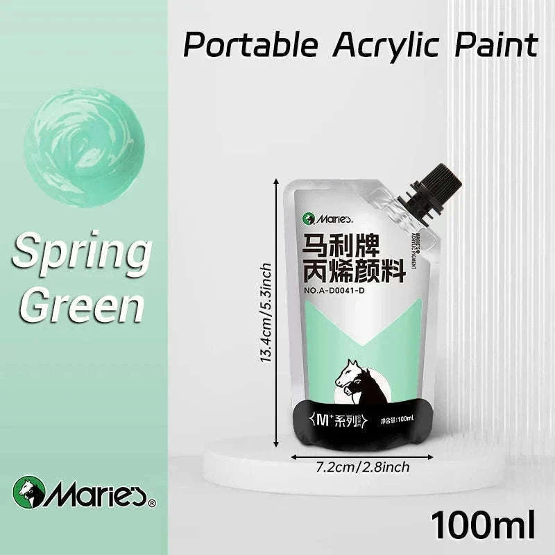 100ml Acrylic Paint Set for Vibrant Creative Projects-Black