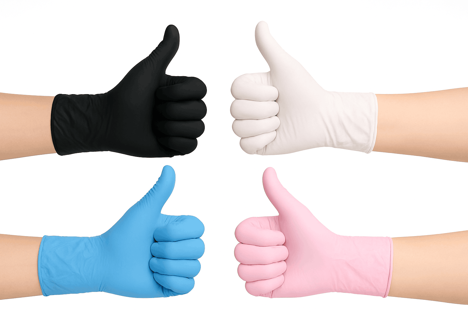 100PCS Black Disposable Cleaning Gloves for Salon, Tattoo & Dishwashing-Pink / M / United States