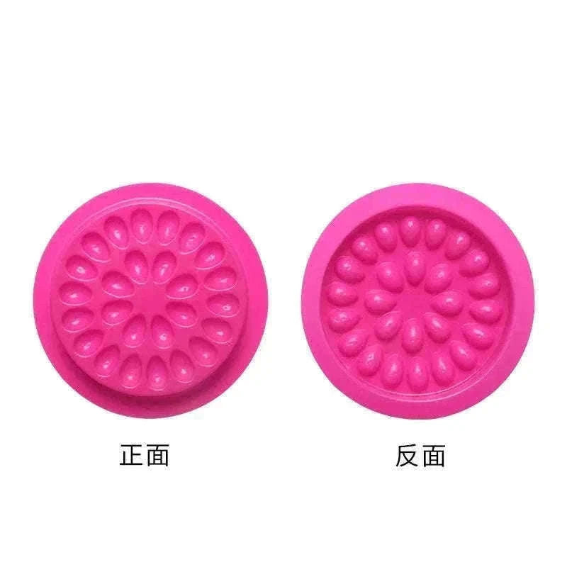 100pcs Eyelash Glue Holder Pads for Cleaner Lash Work-rose