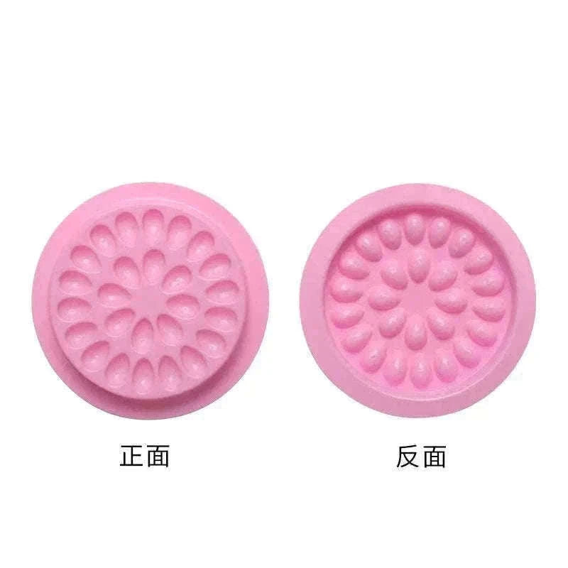100pcs Eyelash Glue Holder Pads for Cleaner Lash Work-rose