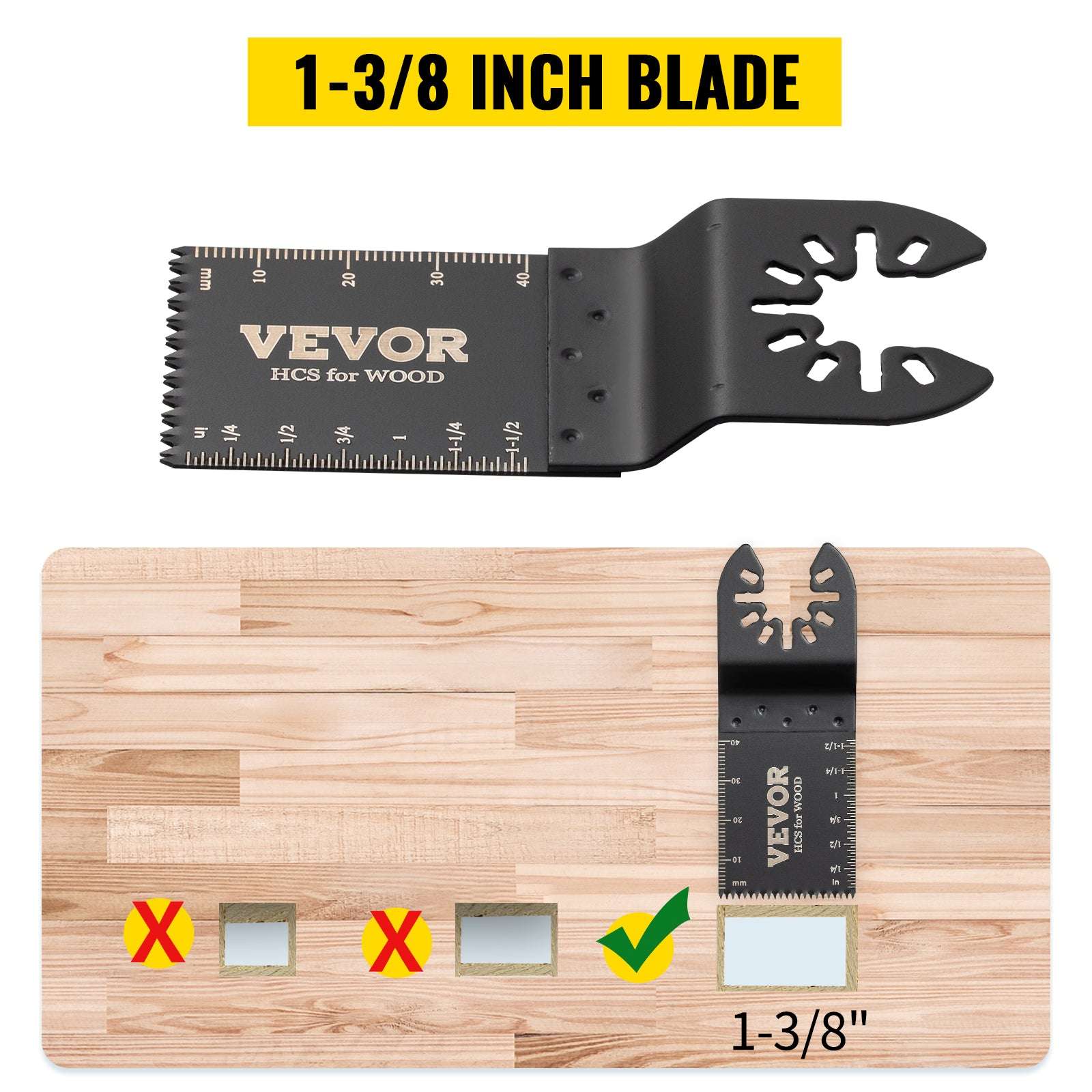 100PCS Oscillating Multitool Saw Blades Kit for Wood Metal Plastic-United States