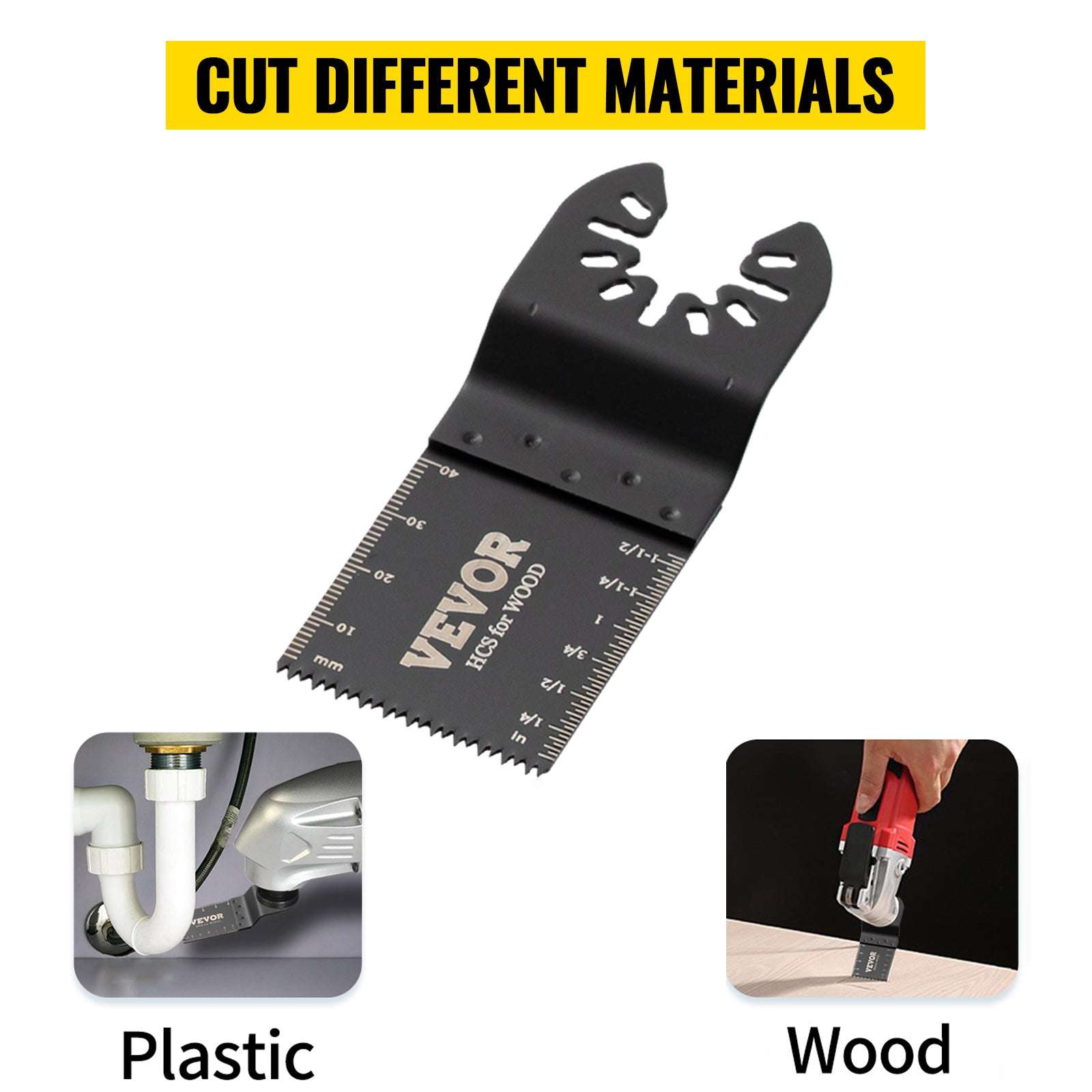 100PCS Oscillating Multitool Saw Blades Kit for Wood Metal Plastic-United States