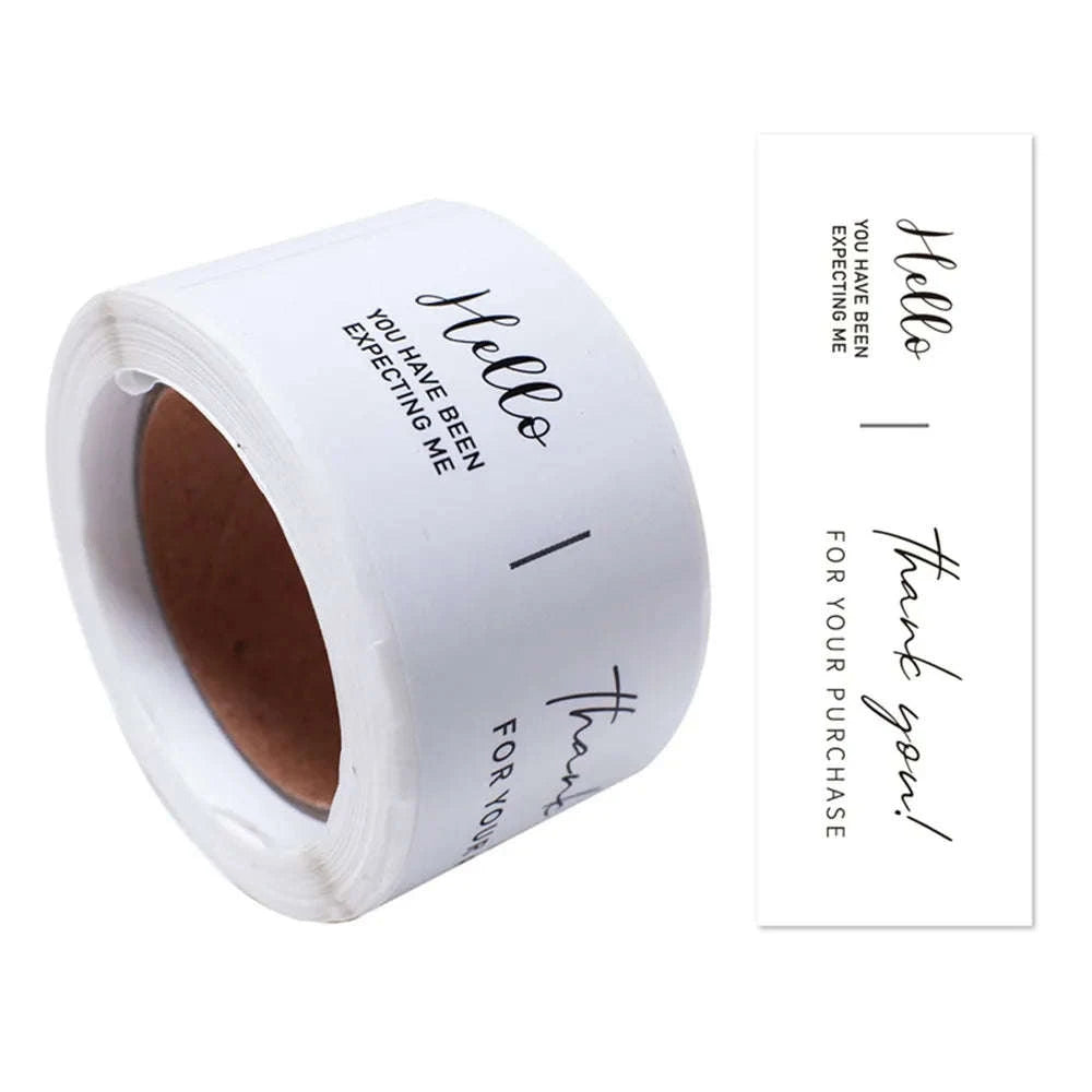 100pcs Thank You Sticker Roll for Small Business Packaging-100pcs style1