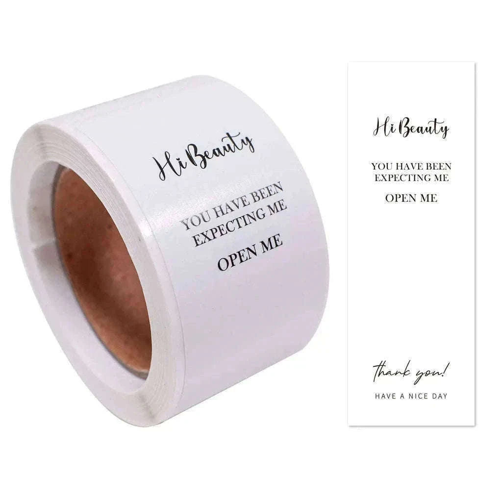 100pcs Thank You Stickers Roll for Small Business Packaging-Style03