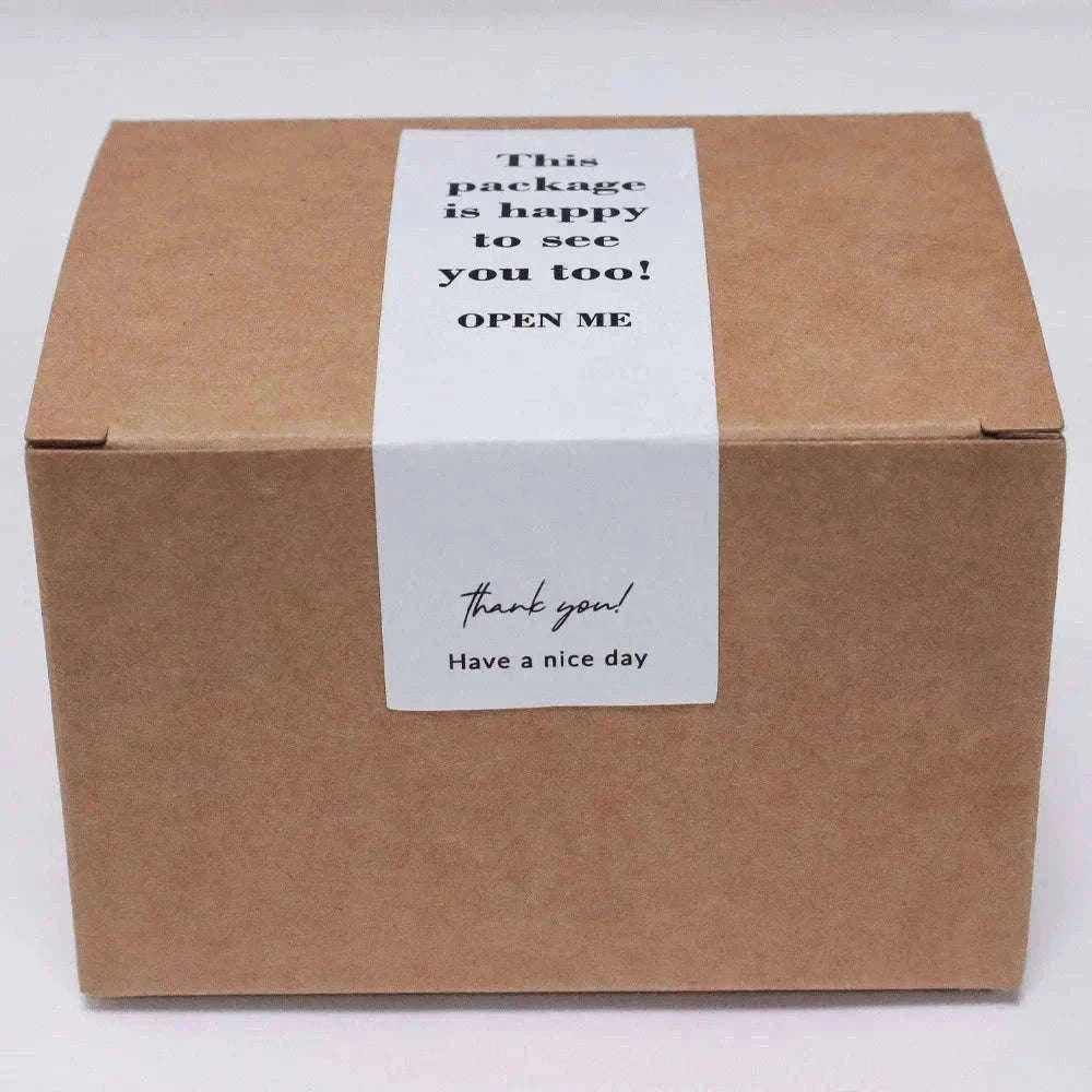 100pcs Thank You Stickers Roll for Small Business Packaging-Style03