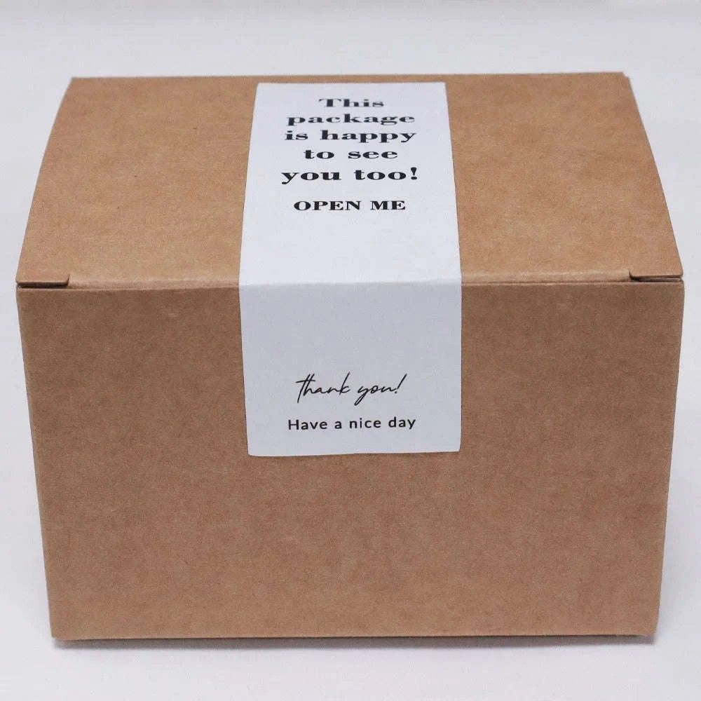 100pcs Thank You Stickers Roll for Small Business Packaging-Style03