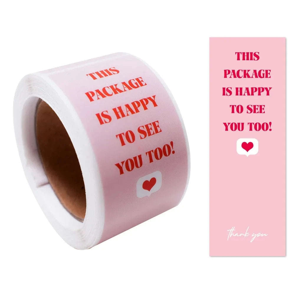 100pcs Thank You Stickers Roll for Small Business Packaging-Style03