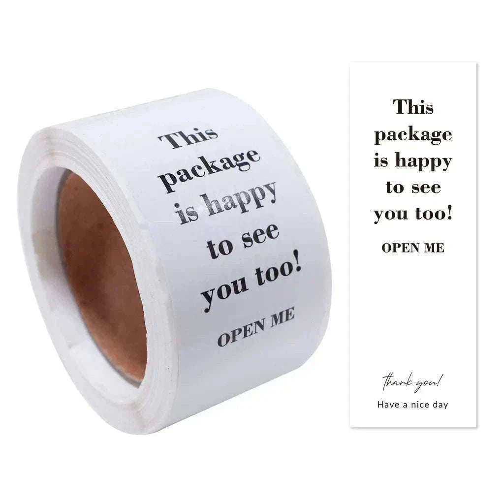100pcs Thank You Stickers Roll for Small Business Packaging-Style03