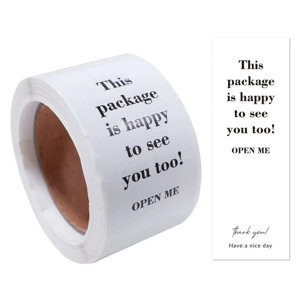 100pcs Thank You Stickers Roll for Small Business Packaging-Style03