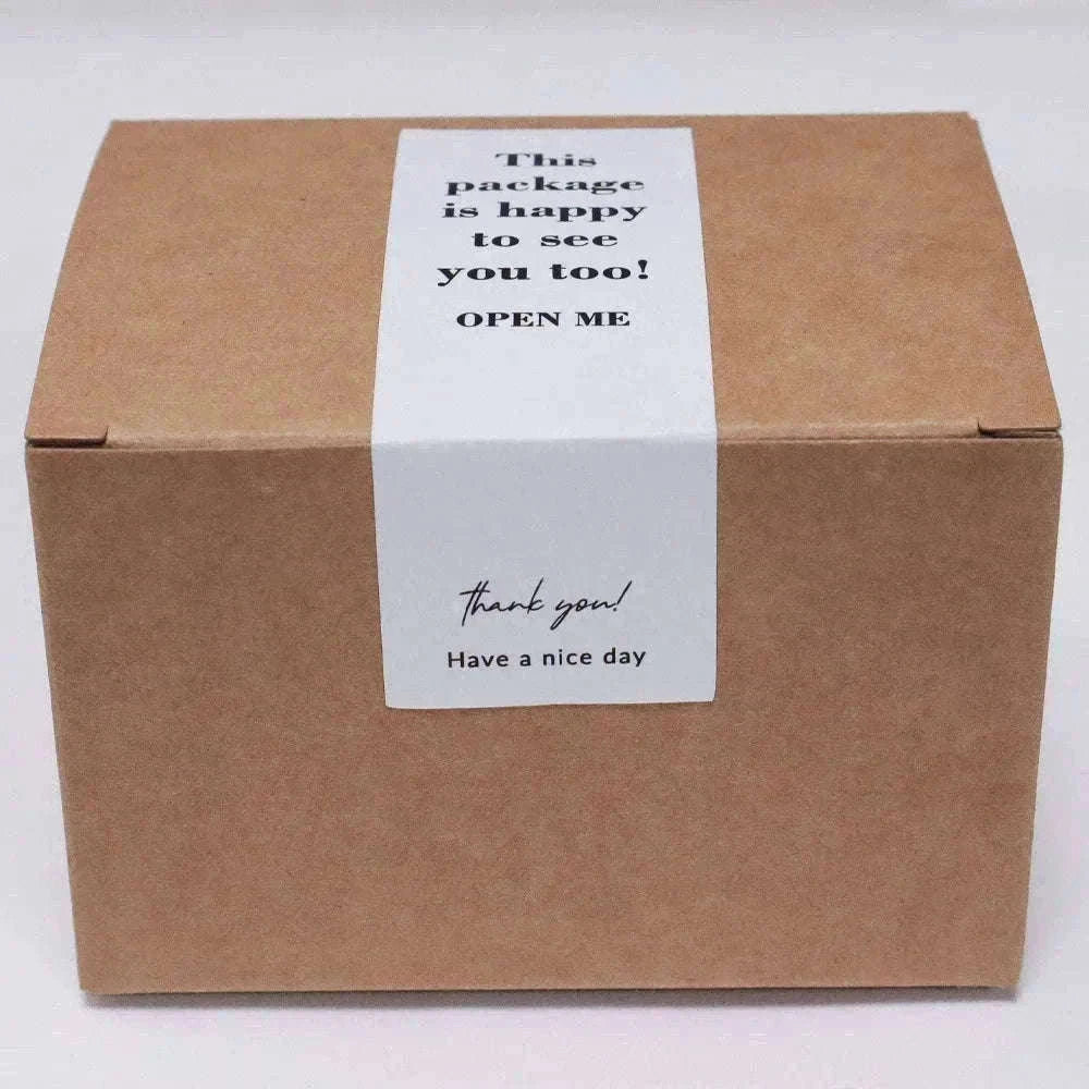 100pcs Thank You Stickers Roll for Small Business Packaging-Style03