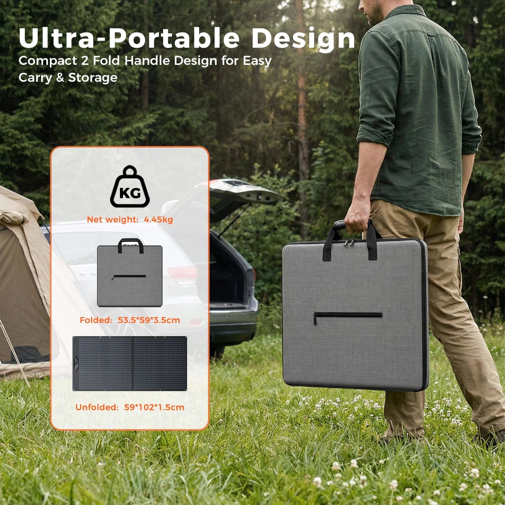 100W 200W 400W Foldable Solar Panel Portable Solar Charger-SPC200W / United States