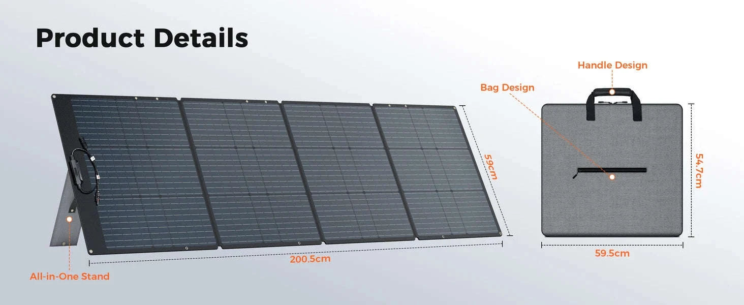 100W 200W 400W Foldable Solar Panel Portable Solar Charger-SPC200W / United States