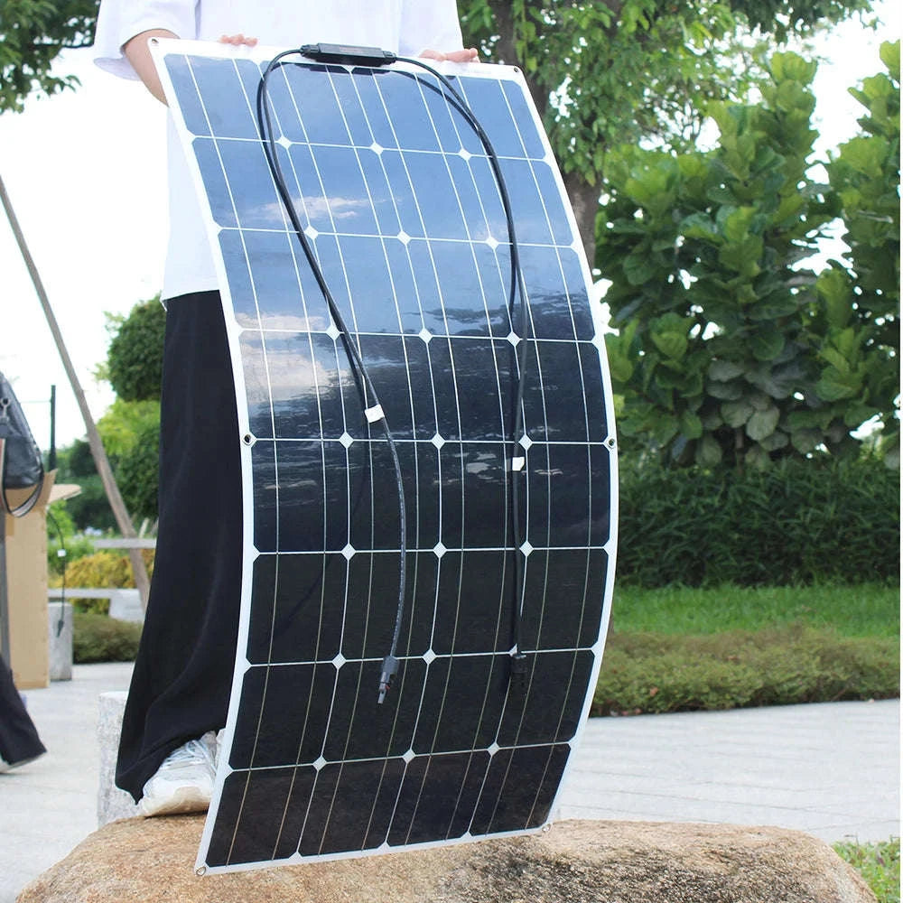100W Flexible Monocrystalline Solar Panel Waterproof 12V Battery Charger-100w solar panel / Russian Federation