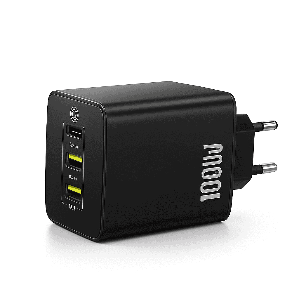 100W GaN Fast Charger 2C+U-US Plug White / China Mainland