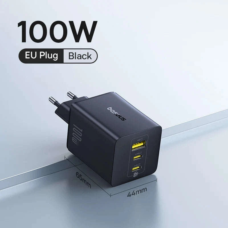 100W GaN Fast Charger 2C+U-US Plug White / China Mainland