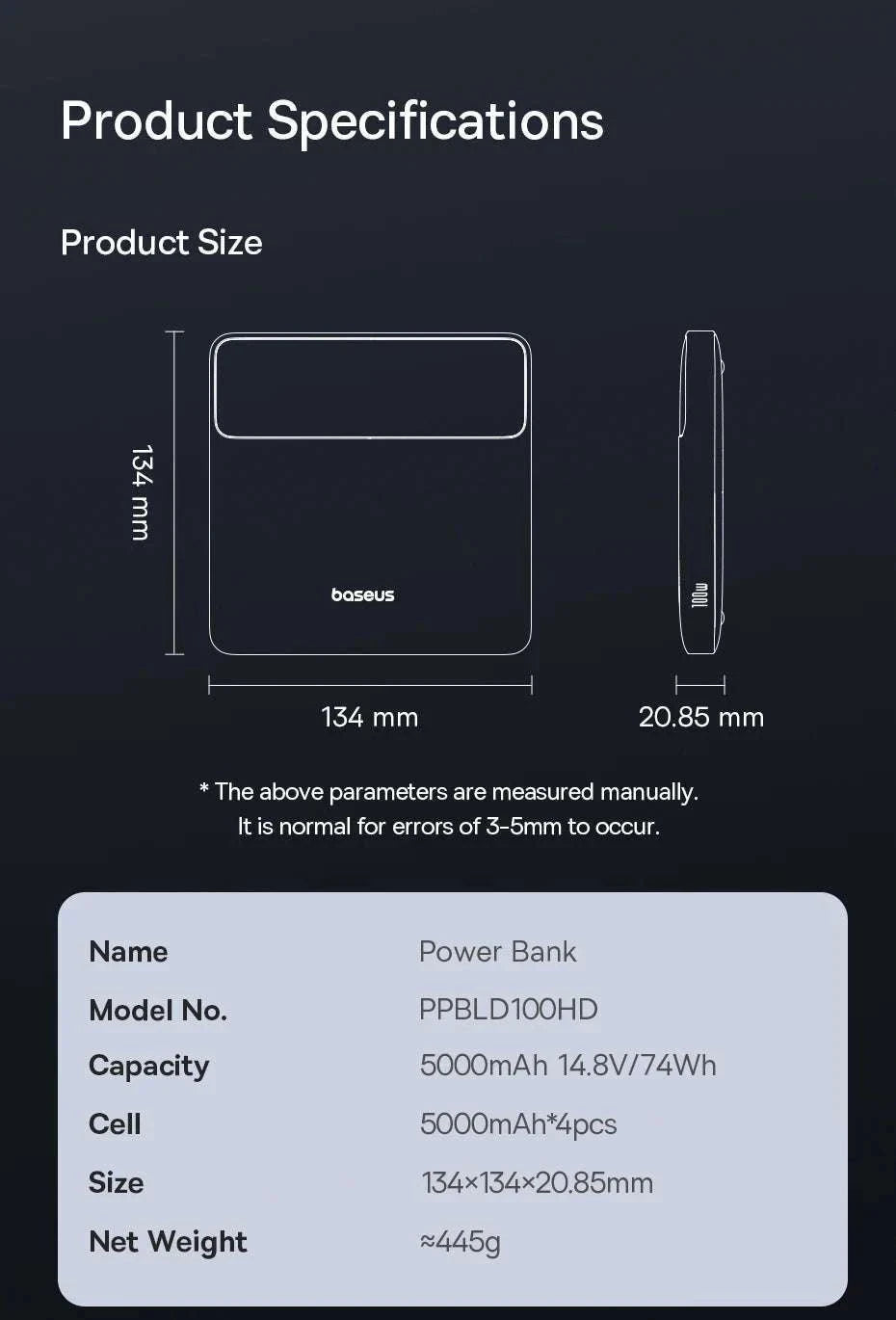 100W Power Bank 20000mAh Fast Charging for Laptops & Phones-Black / 20000mAh / China Mainland