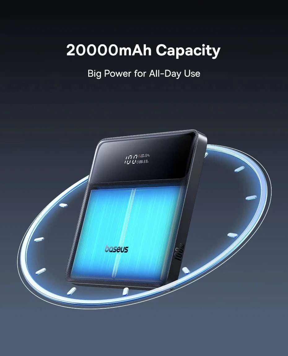 100W Power Bank 20000mAh Fast Charging for Laptops & Phones-Black / 20000mAh / China Mainland